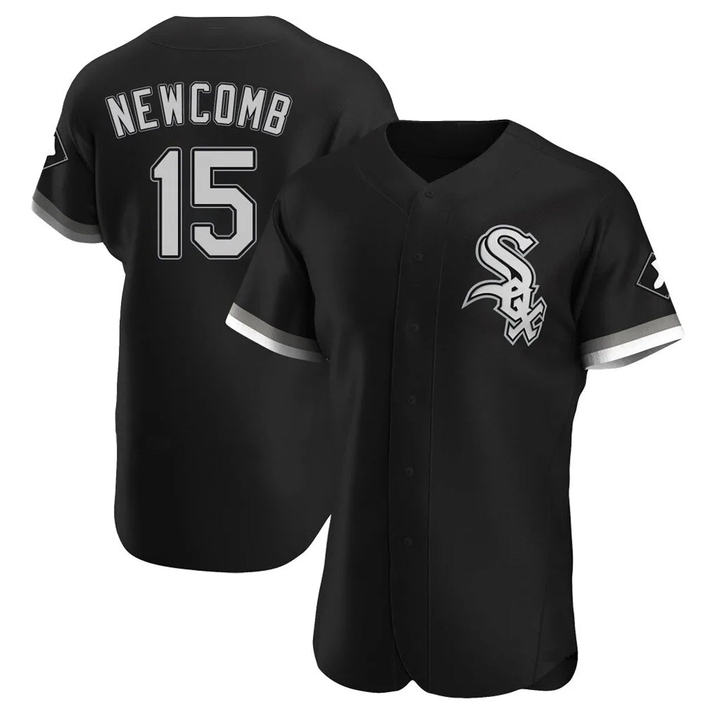 Chicago White Sox #15 Sean Newcomb Player Black HeidiMiller Limited Elite Home Stitched Jerseys