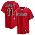 Cleveland Guardians #11 Jose Ramirez Player Red HeidiMiller Home Game Stitched Jerseys