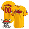 Custom Cleveland Indians x One Piece Gold HeidiMiller Vapor Premier Limited Jersey - Stitched