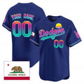 Custom Los Angeles Dodgers 2024 Los Angeles City Style Vapor Premier Limited Jersey ¨C Royal HeidiMiller