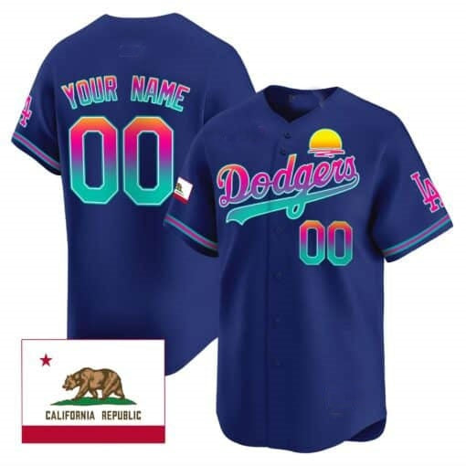 Custom Los Angeles Dodgers 2024 Los Angeles City Style Vapor Premier Limited Jersey ¨C Royal HeidiMiller