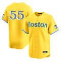 Boston Red Sox #55 Ranger Suarez Player Yellow HeidiMiller Limited Home Game Stitched Jerseys1
