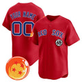 Custom Boston Red Sox x Dragon Ball Red HeidiMiller Vapor Premier Limited Jersey - All Stitched