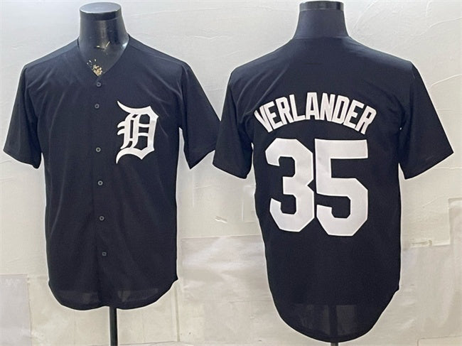 Detroit Tigers #35 Justin Verlander Black HeidiMiller Limited Stitched Jersey