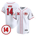 Cincinnati Reds #14 Pete Rose Player White HeidiMiller Vapor Premier Limited Home Stitched Jerseys