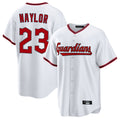 Cleveland Guardians #23 Bo Naylor Player White HeidiMiller Game Home Stitched Jerseys