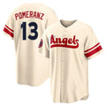 Los Angeles Angels #13 Drew Pomeranz Player Cream HeidiMiller City Connect Home Stitched Jerseys