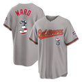 Baltimore Orioles #3 Taylor Ward Player Gray HeidiMiller USA 250 Fourth of July Home Game Stitched Jerseys