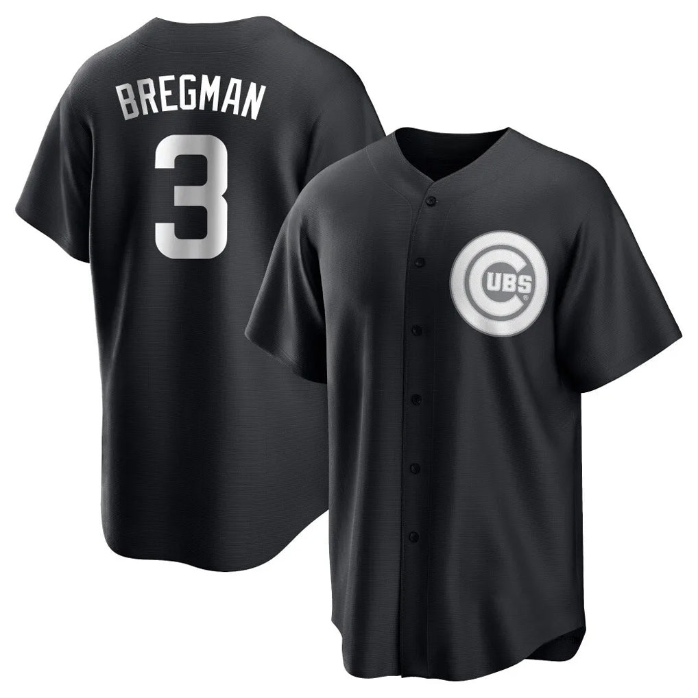 Chicago Cubs #3 Alex Bregman Player Black HeidiMiller Game Stitched Jerseys