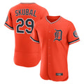 Detroit Tigers #29 Tarik Skubal Player Orange HeidiMiller Limited Elite Home Stitched Jerseys