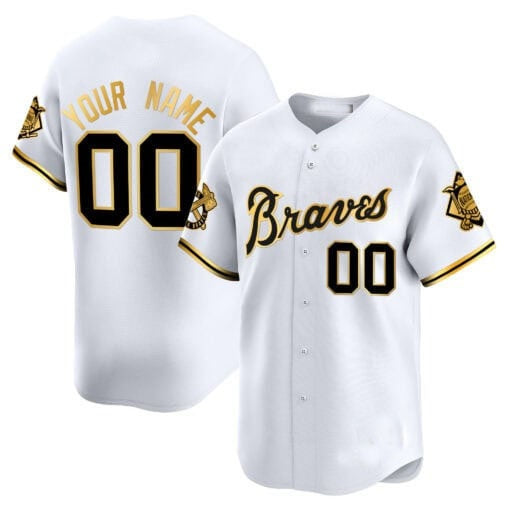 Custom Atlanta Braves Peaches n¡¯ Cream Vapor Premier Limited Jersey ¨C White HeidiMiller