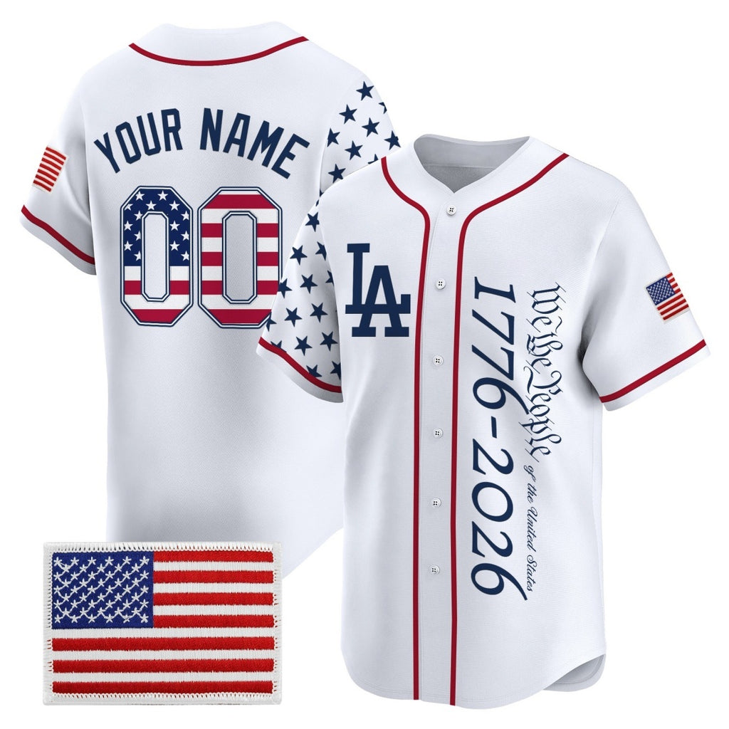 Custom Los Angeles Angels America 250 Edition Vapor Premier Limited White HeidiMiller Stitched Jerseys