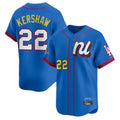 Los Angeles Dodgers #22 Clayton Kershaw Player Blue HeidiMiller All-Star Limited Home Stitched Jerseys