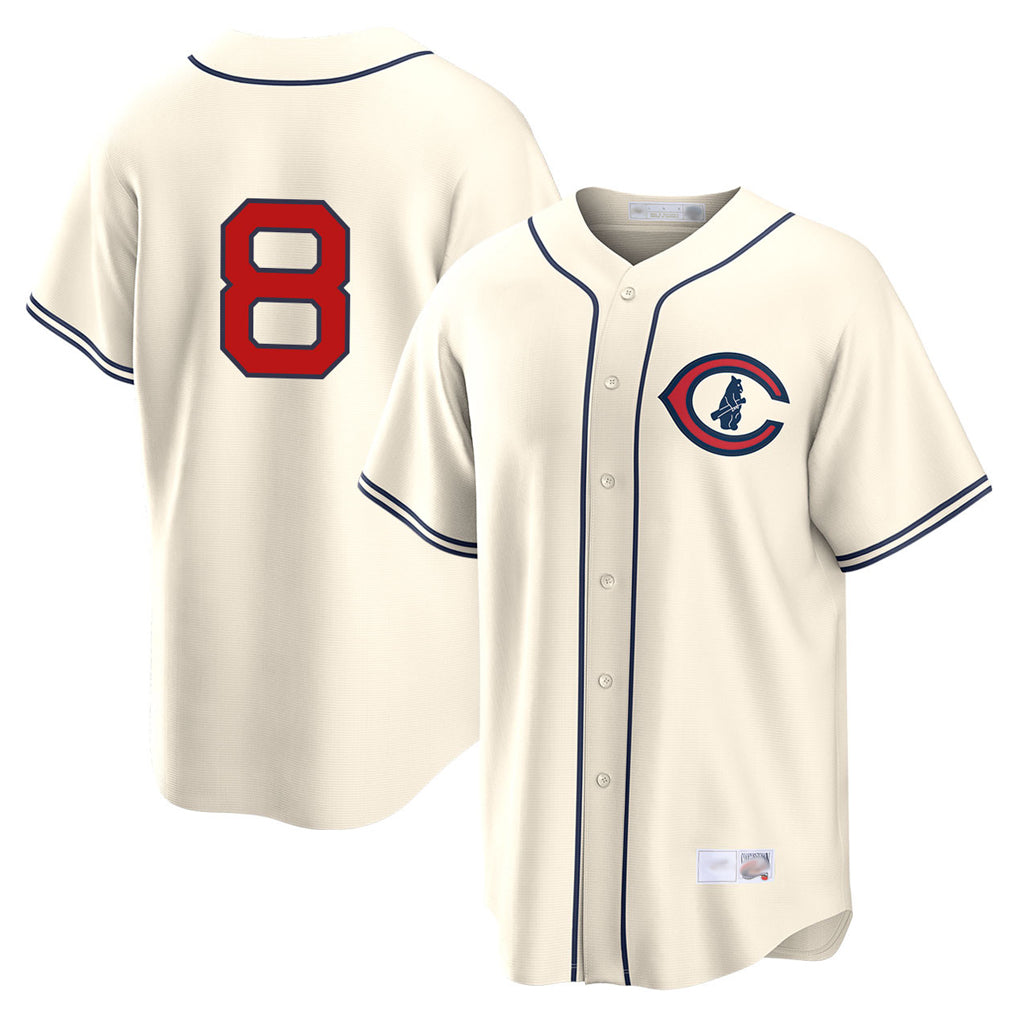 Chicago Cubs #8 Ian Happ Player Cream HeidiMiller Field of Dreams Home Game Stitched Jerseys
