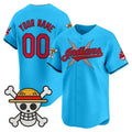 Custom Cleveland Indians x One Piece Light Blue HeidiMiller Vapor Premier Limited Jersey - Stitched