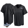 Los Angeles Dodgers #3 Edwin D¨ªaz Player Black HeidiMiller World Series Pitch Fashion T-shirt Stitched Jerseys