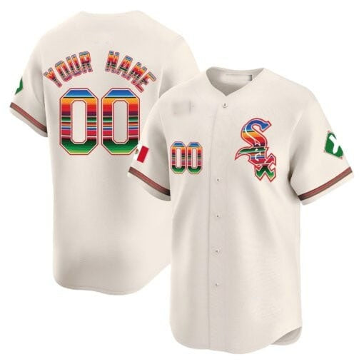 Custom Chicago White Sox Mexico Vapor Premier Limited Jersey V2- Cream HeidiMiller