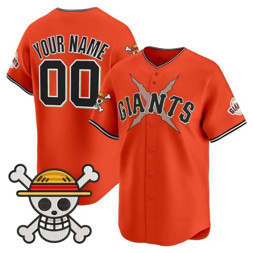 Custom San Francisco Giants x One Piece Orange HeidiMiller Vapor Premier Limited Jersey - Stitched