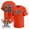 Custom San Francisco Giants x One Piece Orange HeidiMiller Vapor Premier Limited Jersey - Stitched