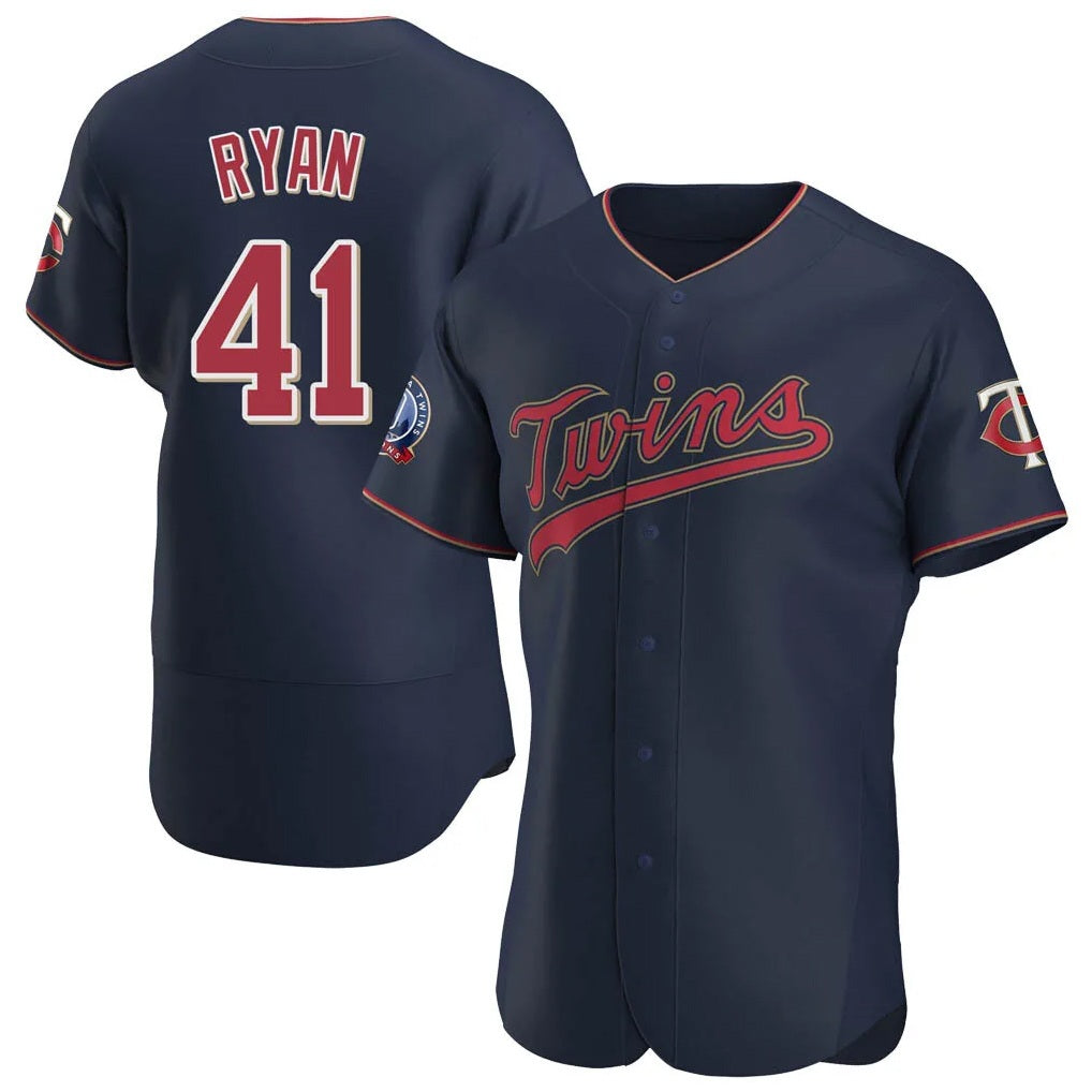 Minnesota Twins #41 Joe Ryan Player Navy HeidiMiller 60th Home Limited Elite Stitched Jerseys