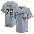 Chicago White Sox #72 Carlton Fisk Player Gray HeidiMiller Road Limited Home Stitched Jerseys