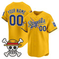Custom Kansas City Royals x One Piece Gold HeidiMiller Vapor Premier Limited Jersey - Stitched