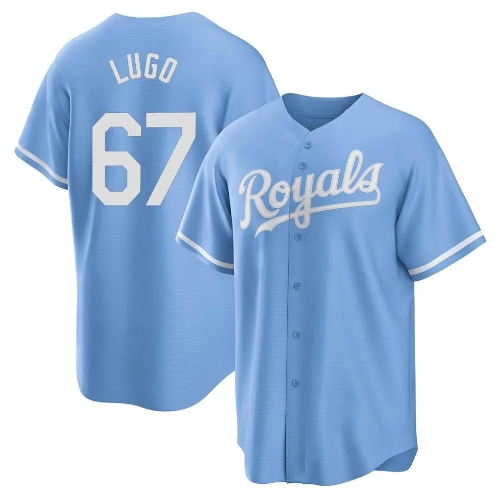 Kansas City Royals #67 Seth Lugo Player Light Blue HeidiMiller Home Game Stitched Jerseys