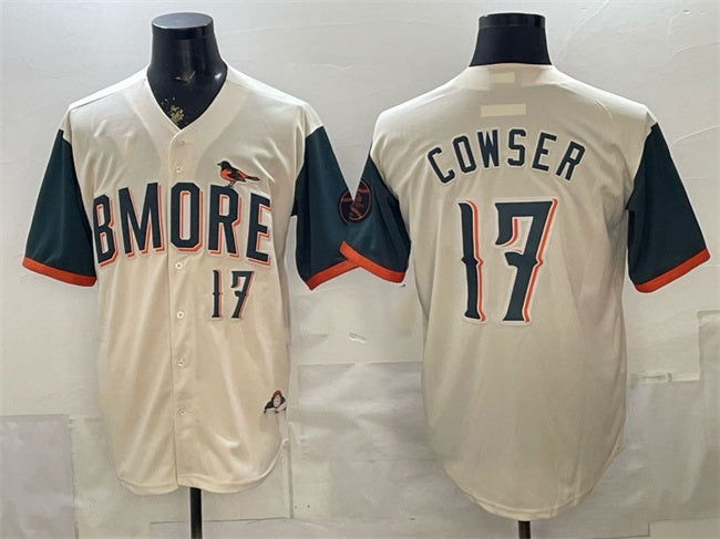 Baltimore Orioles #17 Colton Cowser Natural HeidiMiller 2026 City Connect Stadium Stitched Jersey