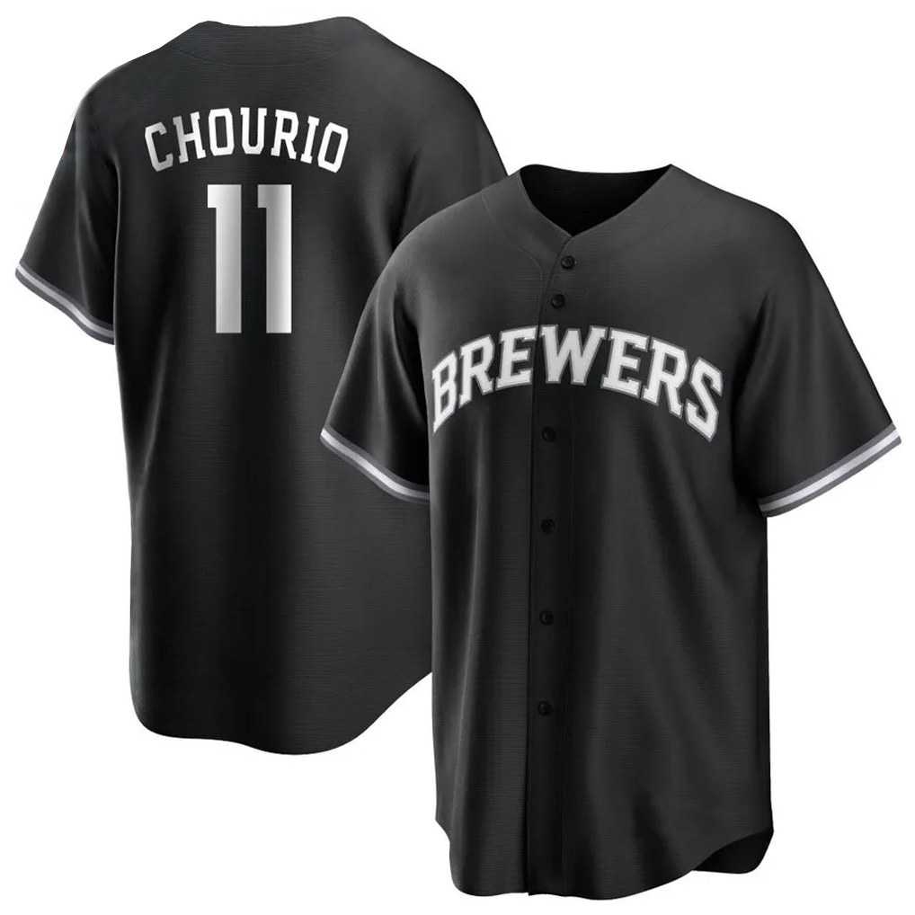 Milwaukee Brewers #11 Jackson Chourio Player Black HeidiMiller Game Home Stitched Jerseys