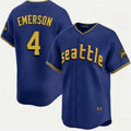 Seattle Mariners #4 Colt Emerson Royal HeidiMiller 2025 Cool Base Stitched jersey