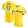 Boston Red Sox #36 Triston Casas Player Yellow HeidiMiller Limited Elite Home Game Stitched Jerseys1