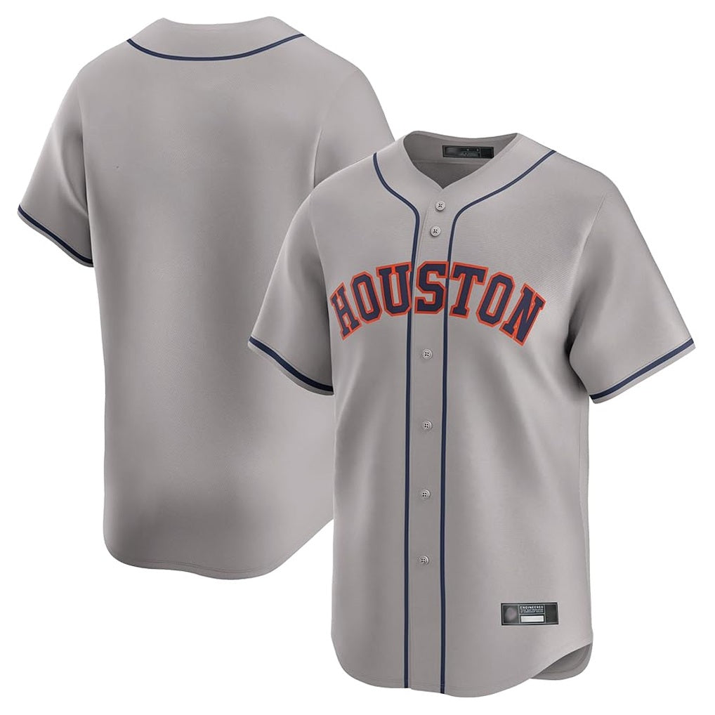 Houston Astros Blank Player Gray HeidiMiller Home Limited Stitched Jerseys