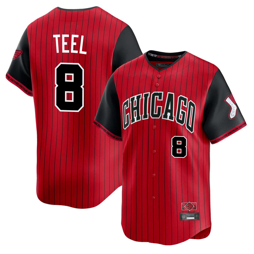 Chicago White Sox #8 Kyle Teel Player Red HeidiMiller City Connect Limited Home Stitched Jerseys