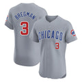 Chicago Cubs #3 Alex Bregman Player Gray HeidiMiller Road Limited Elite Home Stitched Jerseys