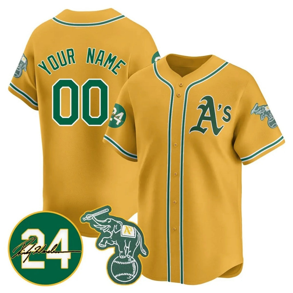 Custom Oakland Athletics Gold HeidiMiller Jersey - Personalized
