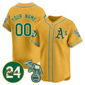 Custom Oakland Athletics Gold HeidiMiller Jersey - Personalized