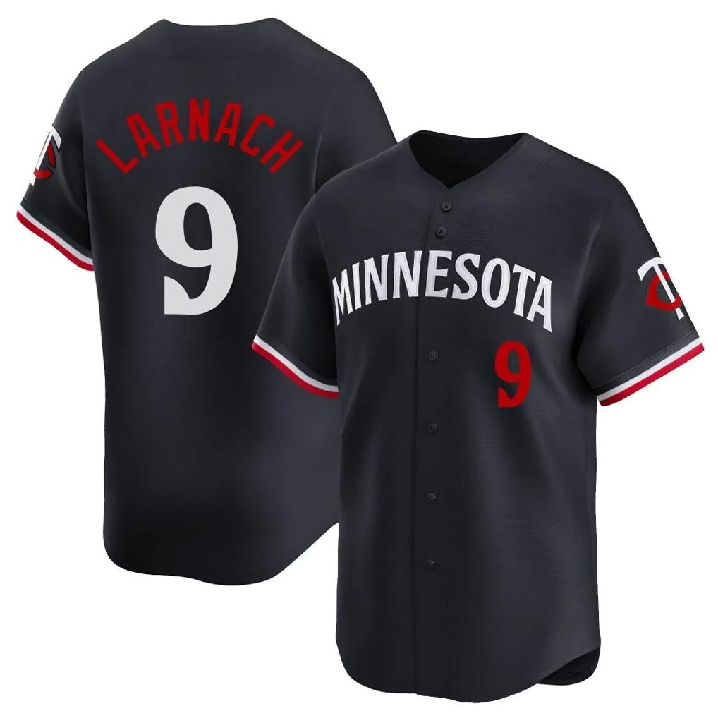 Minnesota Twins #9 Trevor Larnach Player Navy HeidiMiller Home Limited Stitched Jerseys