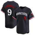 Minnesota Twins #9 Trevor Larnach Player Navy HeidiMiller Home Limited Stitched Jerseys