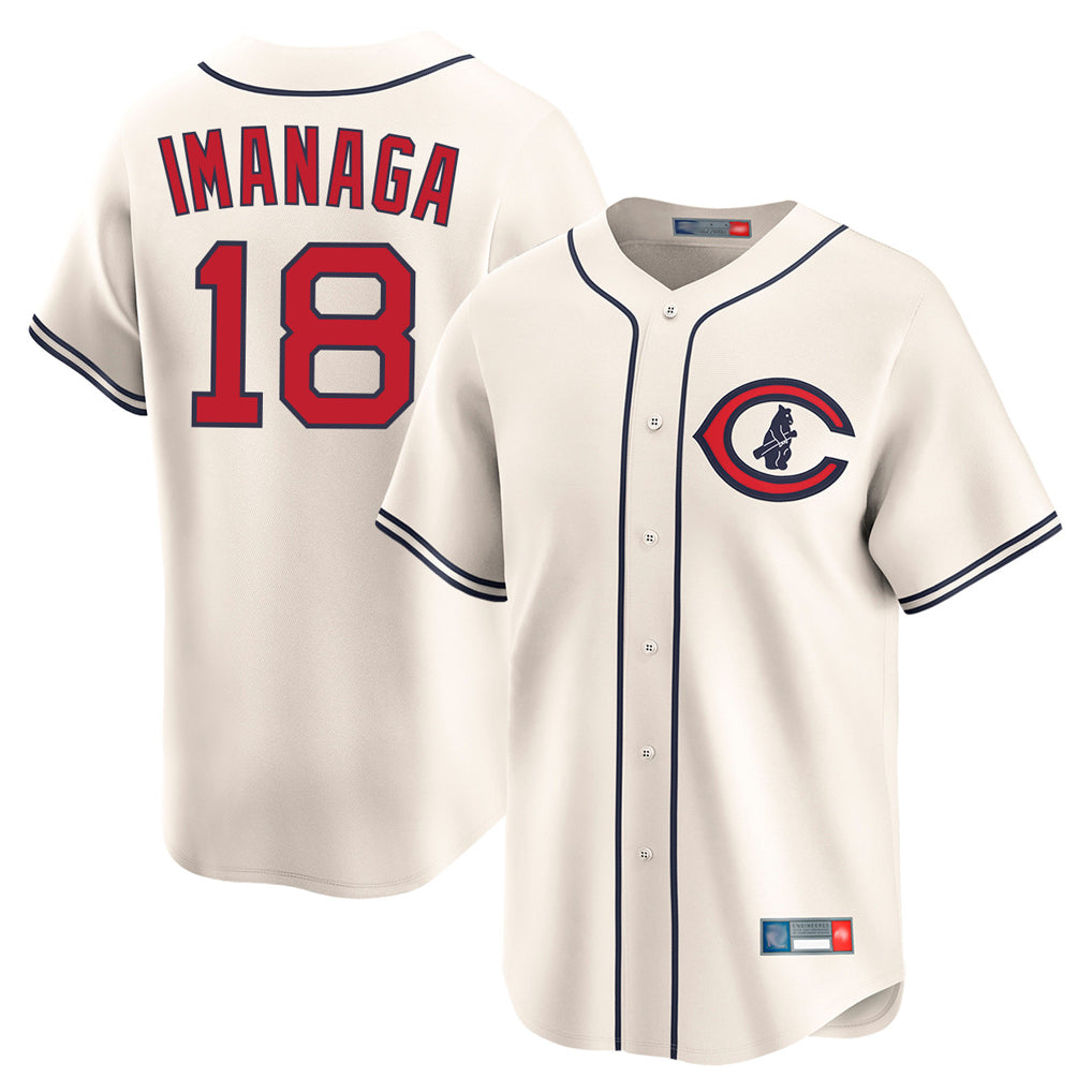 Chicago Cubs #18 Shota Imanaga Player Cream HeidiMiller Field of Dreams Limited Home Game Stitched Jerseys