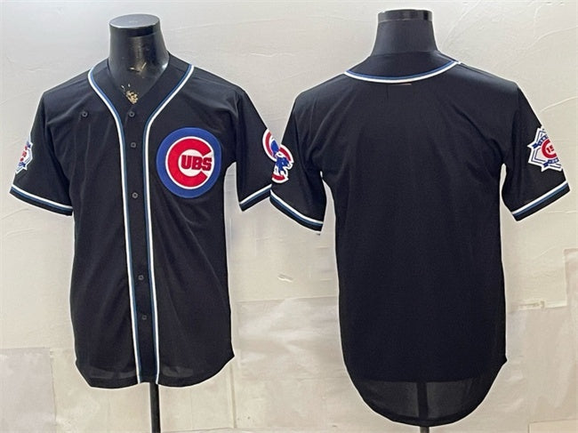 Chicago Cubs Blank 2026 Fashion Replica Black HeidiMiller Out Stitched Jersey