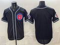 Chicago Cubs Blank 2026 Fashion Replica Black HeidiMiller Out Stitched Jersey