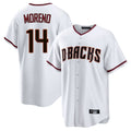 Arizona Diamondbacks #14 Gabriel Moreno Player White HeidiMiller Home Game Stitched Jerseys
