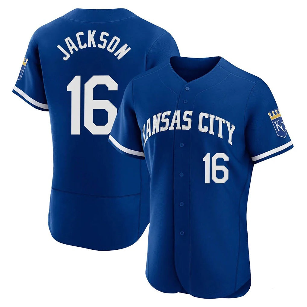 Kansas City Royals #16 Bo Jackson Player Royal HeidiMiller City Connect Limited Elite Home Game Stitched Jerseys