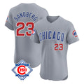 Chicago Cubs #23 Ryne Sandberg Player Gray HeidiMiller Road 150th Anniversary Limited Elite Home Stitched Jerseys