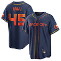 Houston Astros #45 Tatsuya Imai Player Navy HeidiMiller City Connect Home Game Stitched Jerseys