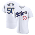 Los Angeles Dodgers #50 Mookie Betts Player Gold White HeidiMiller 2026 Collection Stadium Limited Elite Stitched Jerseys