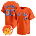 Custom Boston Red Sox x Dragon Ball Orange HeidiMiller Vapor Premier Limited Jersey - All Stitched