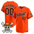 Custom Detroit Tigers x One Piece Orange HeidiMiller Vapor Premier Limited Jersey - Stitched