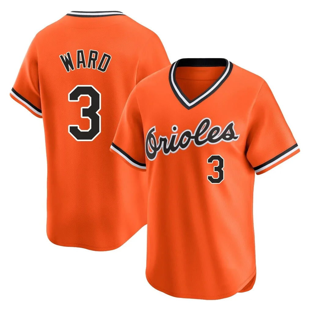 Baltimore Orioles #3 Taylor Ward Player Orange HeidiMiller T-shirt Limited Home Game Stitched Jerseys