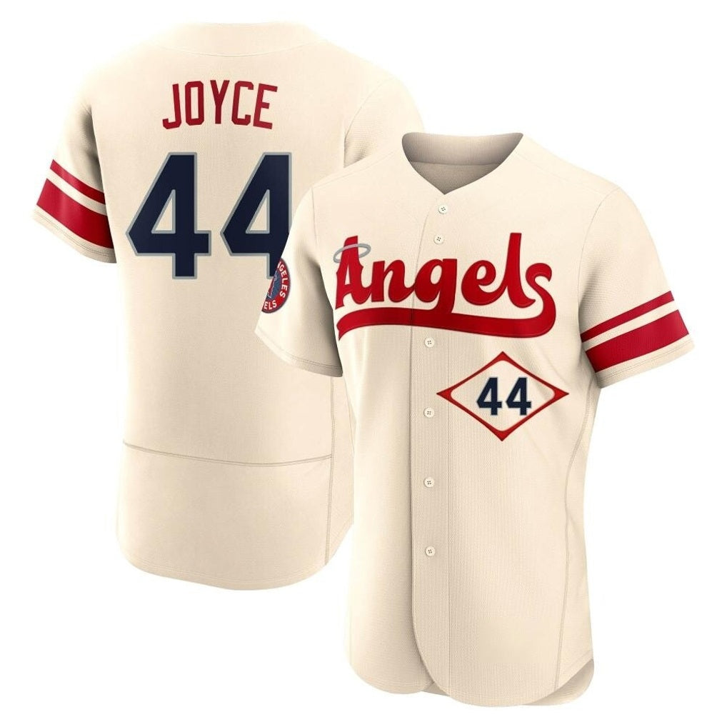 Los Angeles Angels #44 Ben Joyce Player Cream HeidiMiller City Connect Limited ELite Home Stitched Jerseys